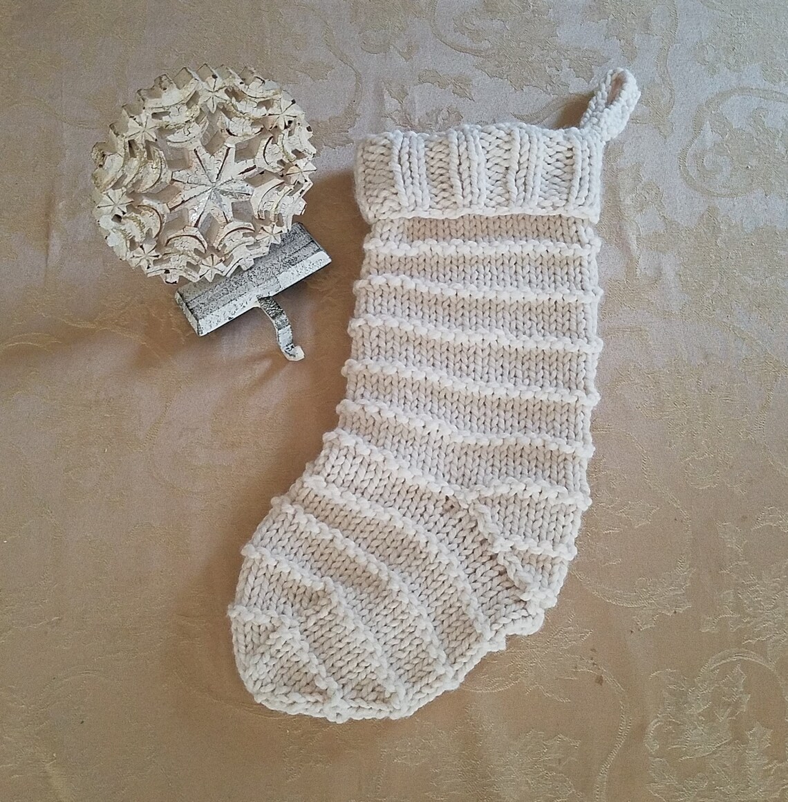 INSTANT DOWNLOAD Knitting Pattern ~ Chunky Knit Stocking Pattern - Etsy
