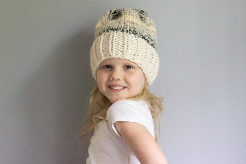 Pour enfant ou adulte grosse Tuque Personnaliser vos couleurs Ajouter un pom pom image 3