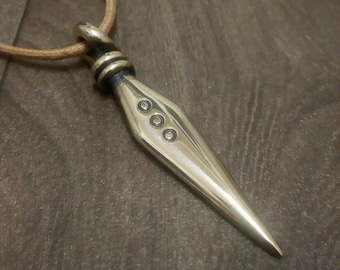 6th Century bronze "spear" pendant from Gilton, Kent, England