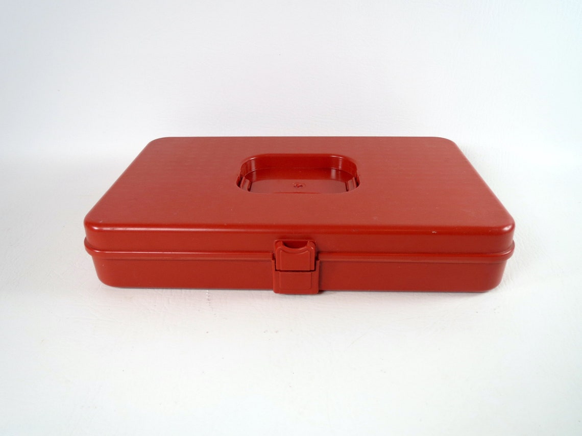 Vintage Wilson Sewing Box Orange Plastic Thread Caddy Vintage Etsy