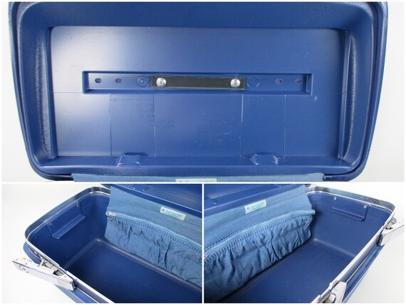 Vintage SAMSONITE Concord Train Case Blue Plastic… - image 9
