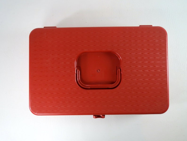 Vintage Wilson Sewing Box Orange Plastic Thread Caddy Vintage Etsy