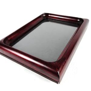 Vintage tavelram i rosenträ, 5x7 tvåvägs staffli med baksida av bordsskiva