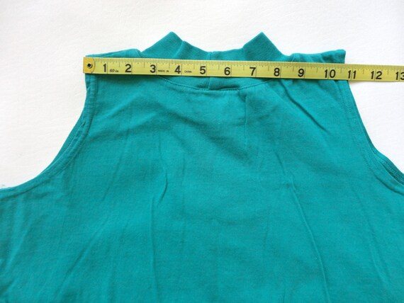 Vintage 80s 90s Mock Neck Tank Ladies Sleeveless … - image 5