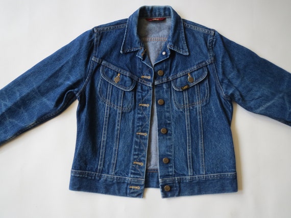 Vintage Jean Jacket LEE Denim Coat Vintage Trucker Jacket | Etsy