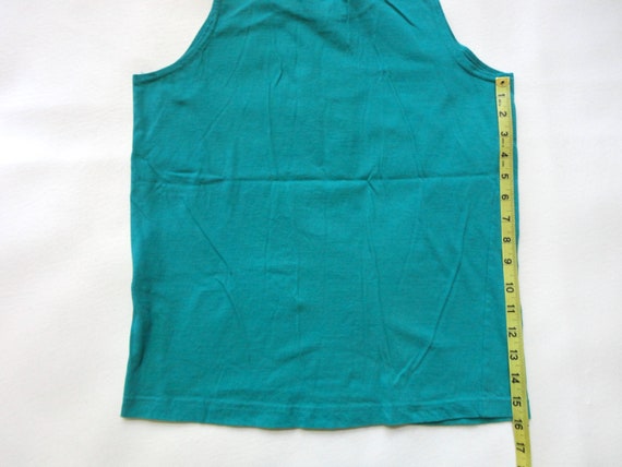 Vintage 80s 90s Mock Neck Tank Ladies Sleeveless … - image 7