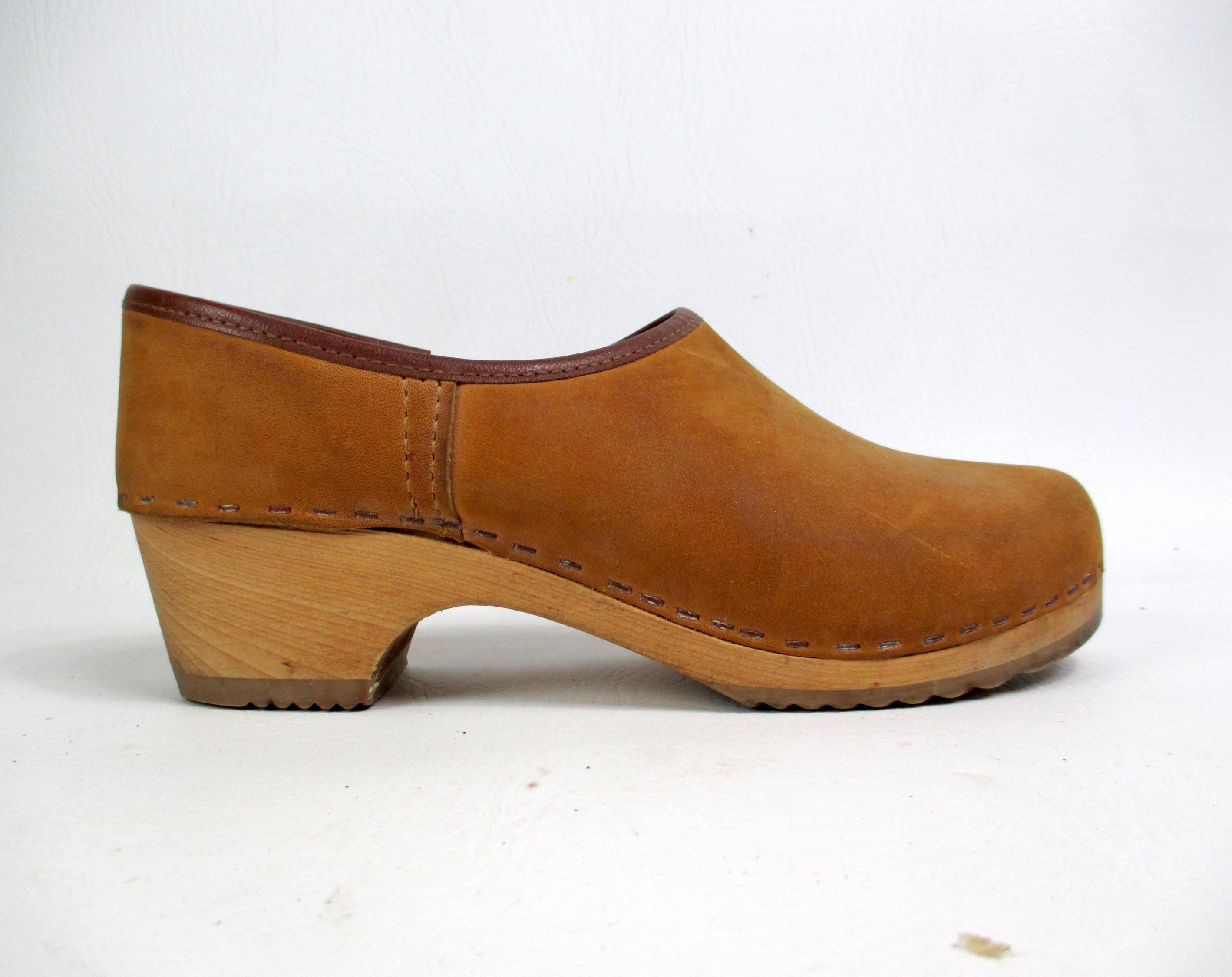 Wood Heel Mules - Etsy