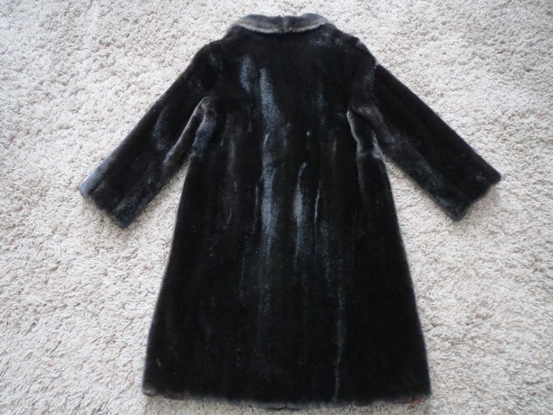 1960s Vintage Fur Coat Tissavel of France Mink Stroller Faux Fur Jacket Sycamore Fur Coat Vintage Vegan Fur Fake Mink Coat Union Made ILGWU