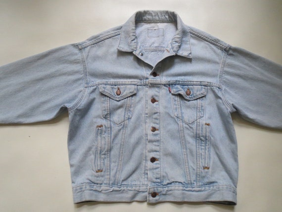 Distressed Levi's Jean Jacket Oversized Denim Coat