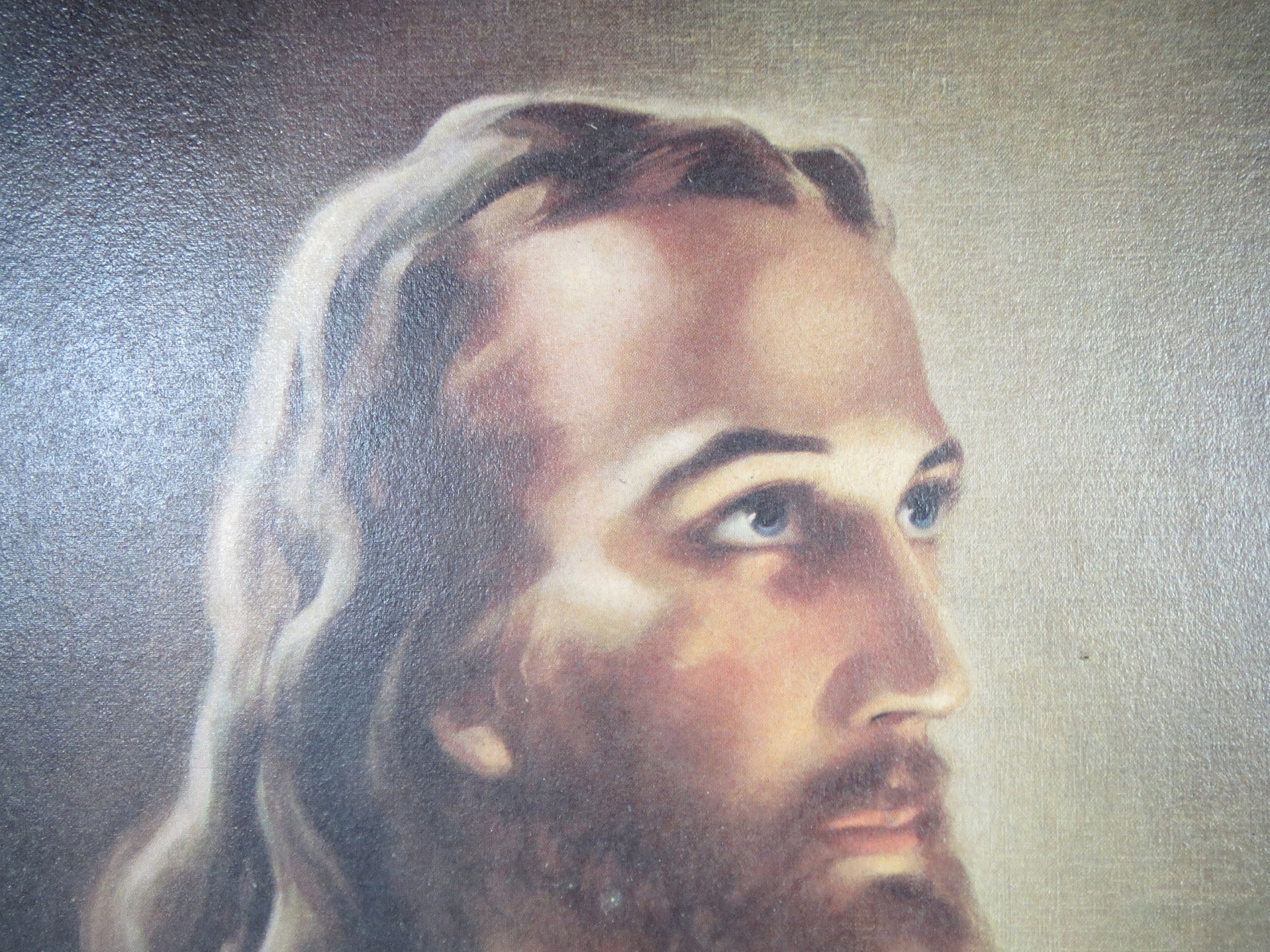 1940s Warner Sallman Head of Christ Framed Lithograph Jesus Etsy
