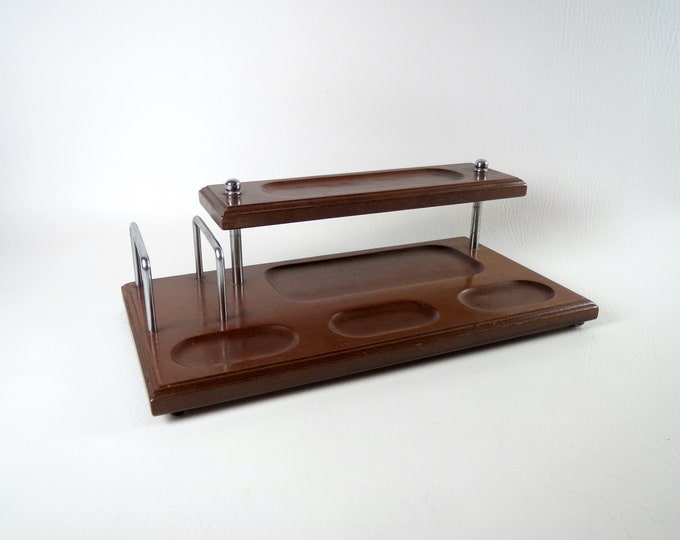 Mid Century Desk Organizer Men's Valet Vintage 1960's Etsy