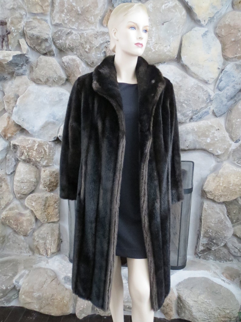 1960s Vintage Fur Coat Tissavel of France Mink Stroller Faux Fur Jacket Sycamore Fur Coat Vintage Vegan Fur Fake Mink Coat Union Made ILGWU