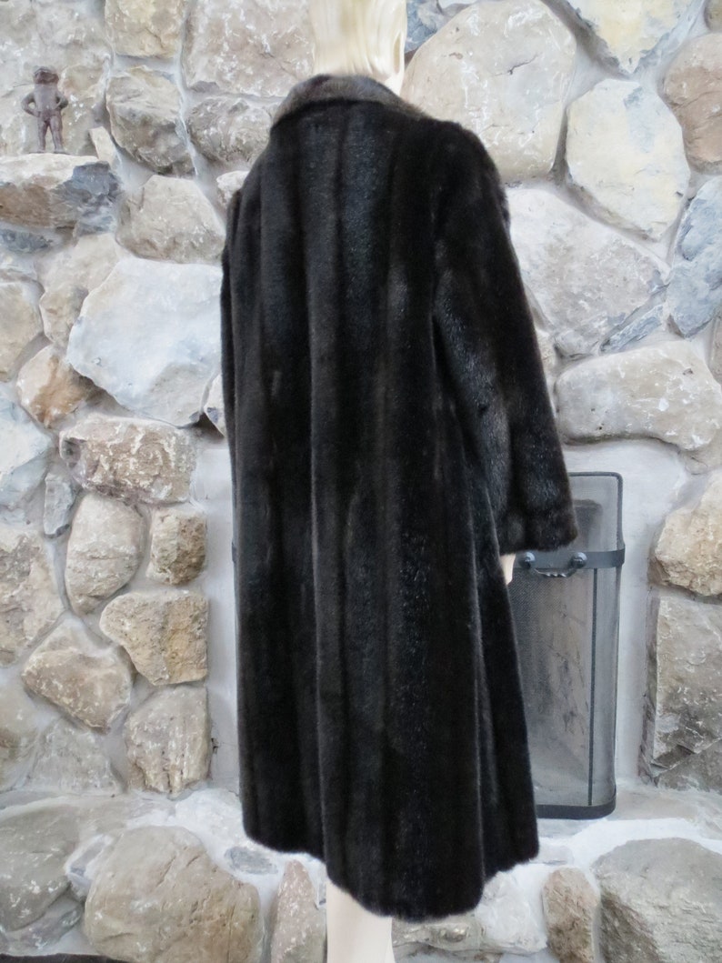 1960s Vintage Fur Coat Tissavel of France Mink Stroller Faux Fur Jacket Sycamore Fur Coat Vintage Vegan Fur Fake Mink Coat Union Made ILGWU