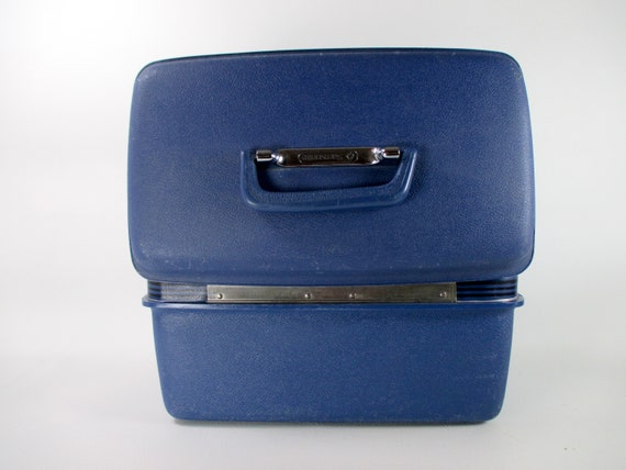 Vintage SAMSONITE Concord Train Case Blue Plastic… - image 8