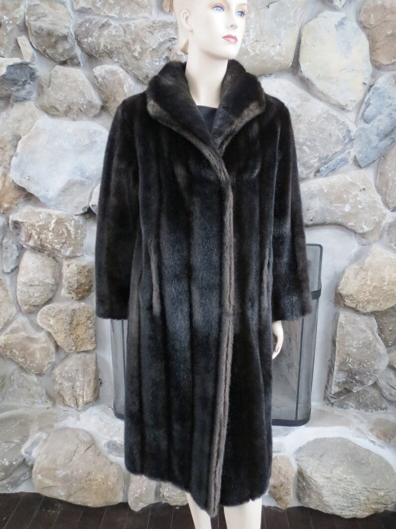 1960s Vintage Fur Coat Tissavel of France Mink Stroller Faux Fur Jacket Sycamore Fur Coat Vintage Vegan Fur Fake Mink Coat Union Made ILGWU