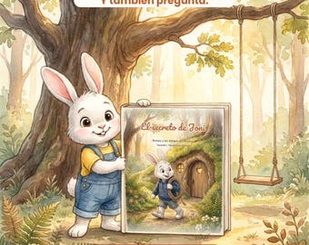Kinderverhaal in het Spaans + GRATIS kleurboek · Joni's geheim · Vertrouwen en broers en zussen voor kinderen van 3-7 jaar · PDF-download