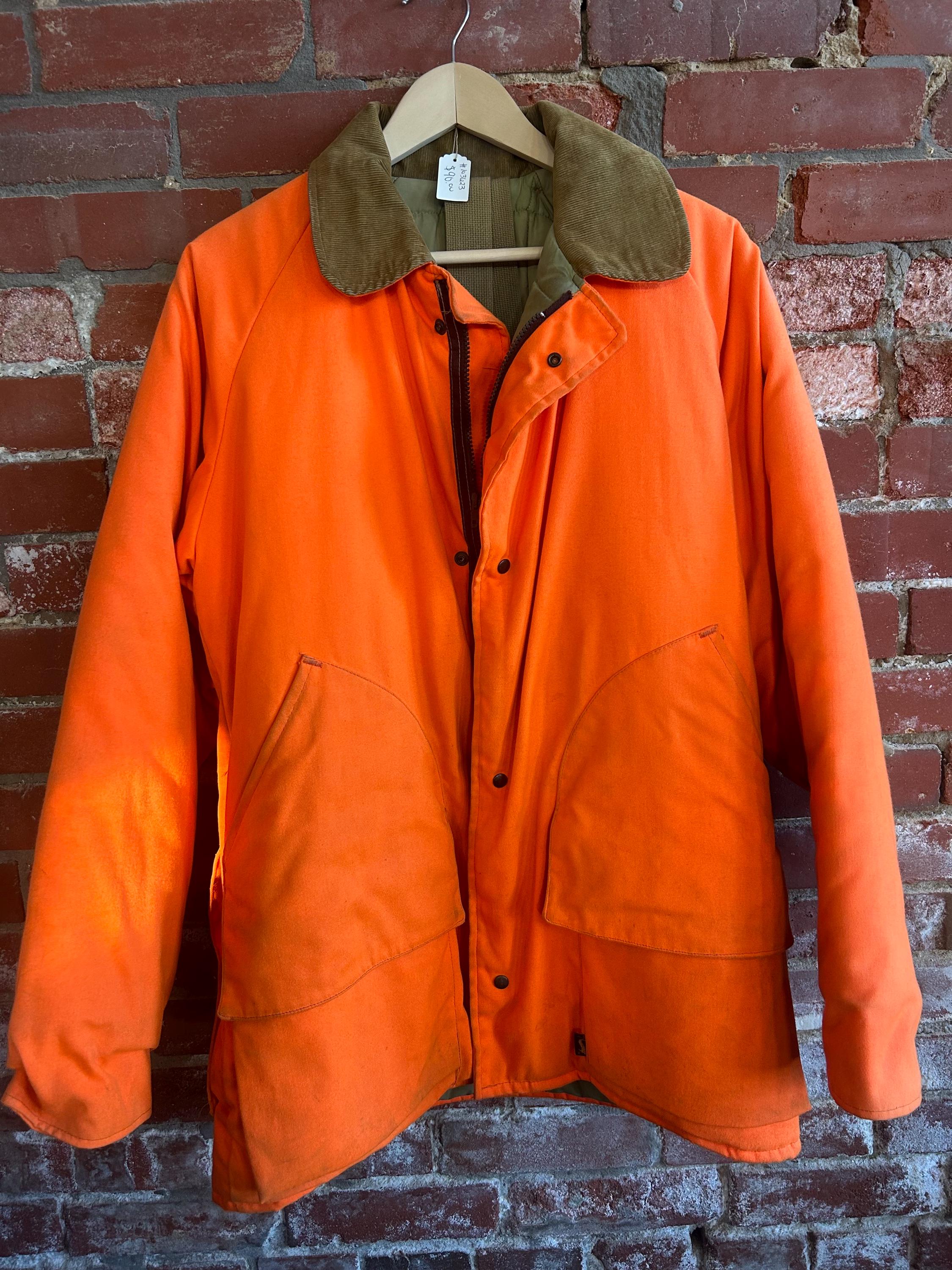 Vintage 60s/70s Utica Made Duxbak Canvas & Blaze Orange