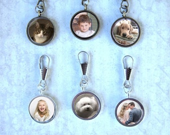 Photo Zipper Pull Purse Charm Duffel Bag Charm Boot Charm Key Ring Charm Personalized and Custom Accessory