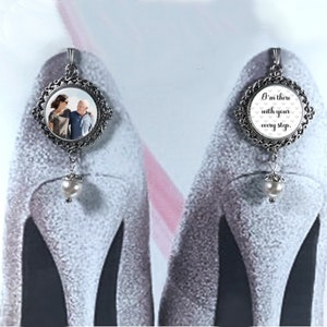 Bridal Photo Shoe Charm Clips Photo Shoe Charms for Bride image 1