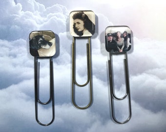 Photo Bookmark Personalized Picture Jumbo Paper Clip Friends for Moms Dads Teens Friends Couples Pet Lovers Gifts