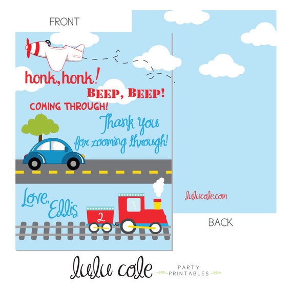 Printable Trampoline Party Thank You Cards Editable Template