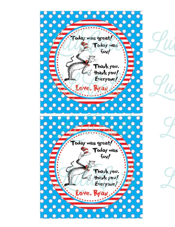 Dr Seuss Birthday Party Dr Seuss Baby Shower Cat In Hat Favor Tags dr-seuss-birthday-party-dr-seuss-baby-shower-cat-in-hat-favor-tags