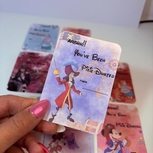 Cartes Disney Cruise Pixie Dust | 10 motifs pirates | Cadeaux Fish Extender | Cartes de croisière imprimées