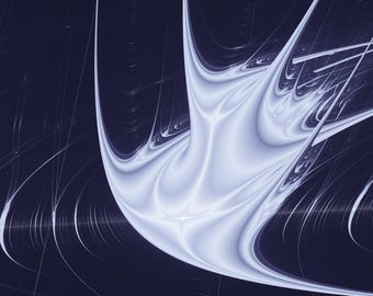 Steel Swallow - Lyapunov Fractal Fine Art Print, Mathematical Wall Art