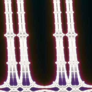 Ivory Spires - Burning Ship Fractal Fine Art Print, Mathematical Wall Art image 2