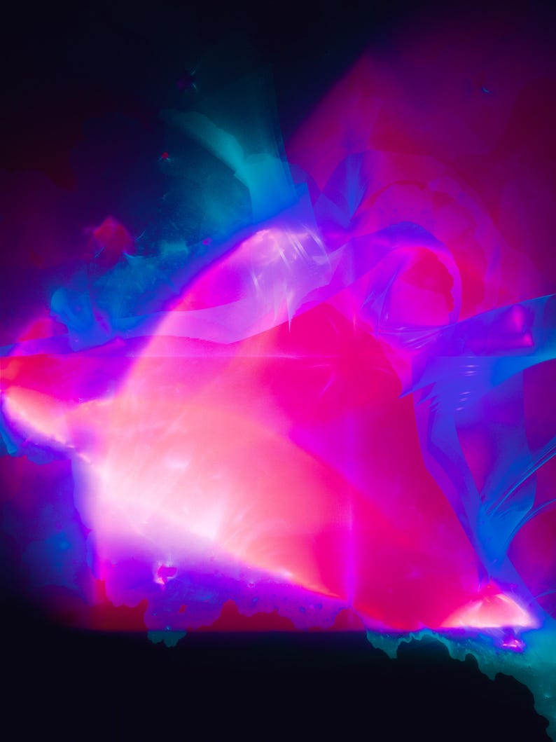 Afterimage - Burning Ship Buddhabrot Fine Art Print, Mathematical Wall Art image 1