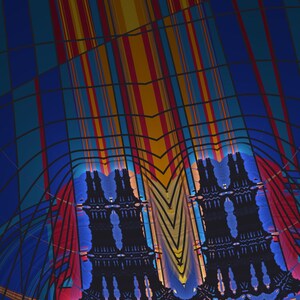 Chaos in Primary - Burning Ship Fractal Fine Art Print, Mathematical Wall Art image 2