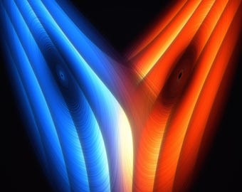 Frost and Cinder - Lorenz Attractor Fine Art Print, Mathematical Wall Art