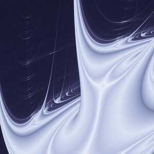 Stahlschwalbe – Lyapunov-Fraktal-Kunstdruck, Mathematische Wandkunst Bild 2