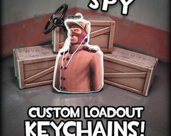 Custom Spy Loadout Keychain - Team Fortress 2