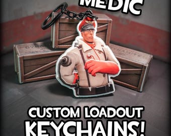 Custom Medic Loadout Keychain - Team Fortress 2