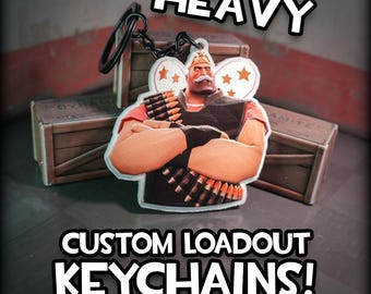 Custom Heavy Loadout Keychain - Team Fortress 2