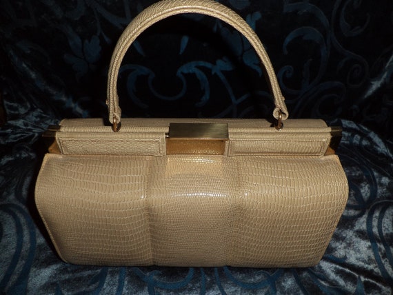 Vintage Alligator Satchel - image 7