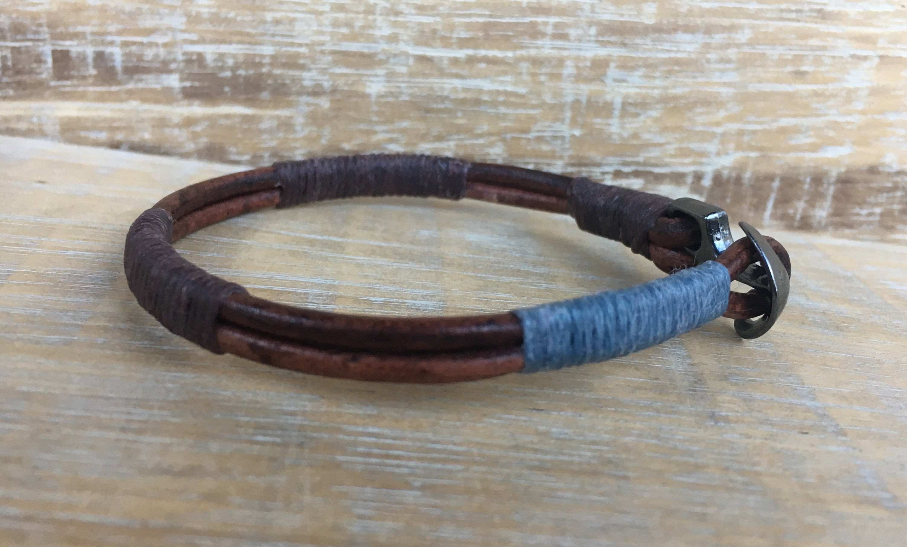 Mens Bracelet Men's Jewelry Leather Bracelets Nautical | Etsy