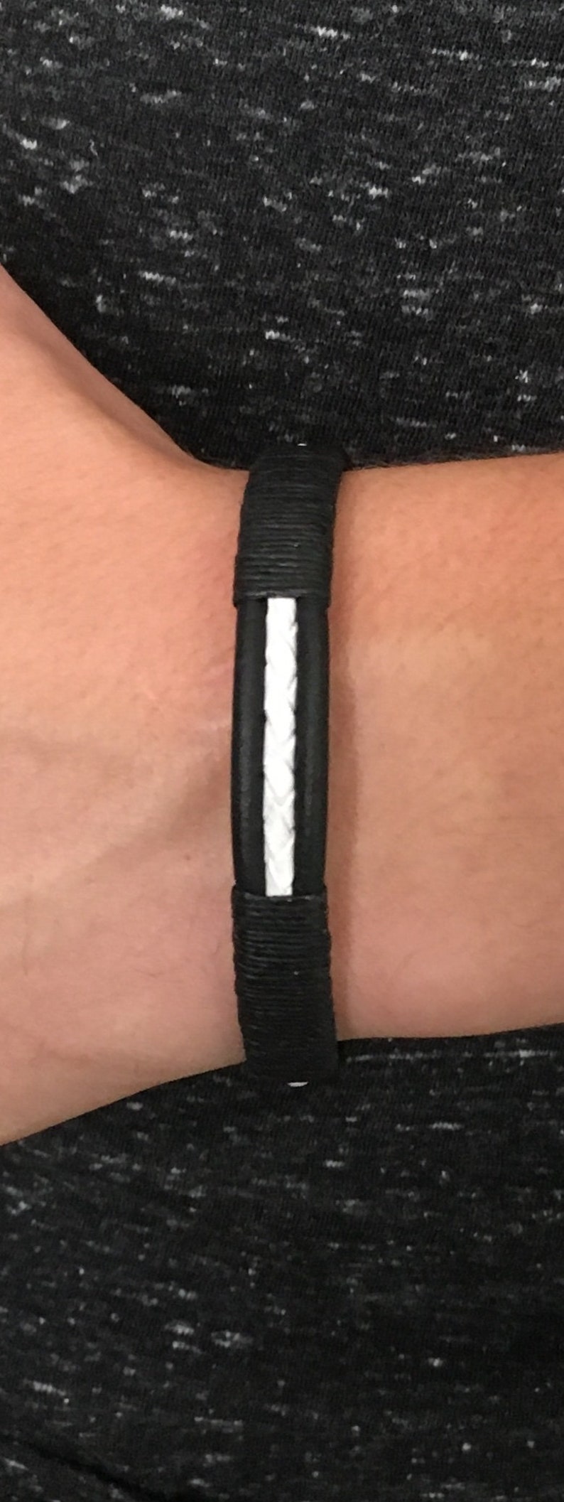 Black and White Bracelet Gift for Him Custom Bracelet Boyfriend Gift Cuff Bracelet Men/'s Bracelet Leather Bracelet Men