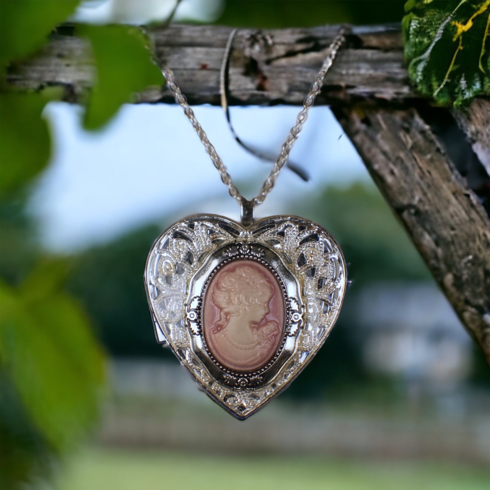Musical box necklace deals