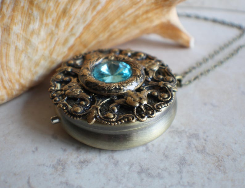 Music Box Locket Music Box Necklace Mini Music Box Musical Etsy