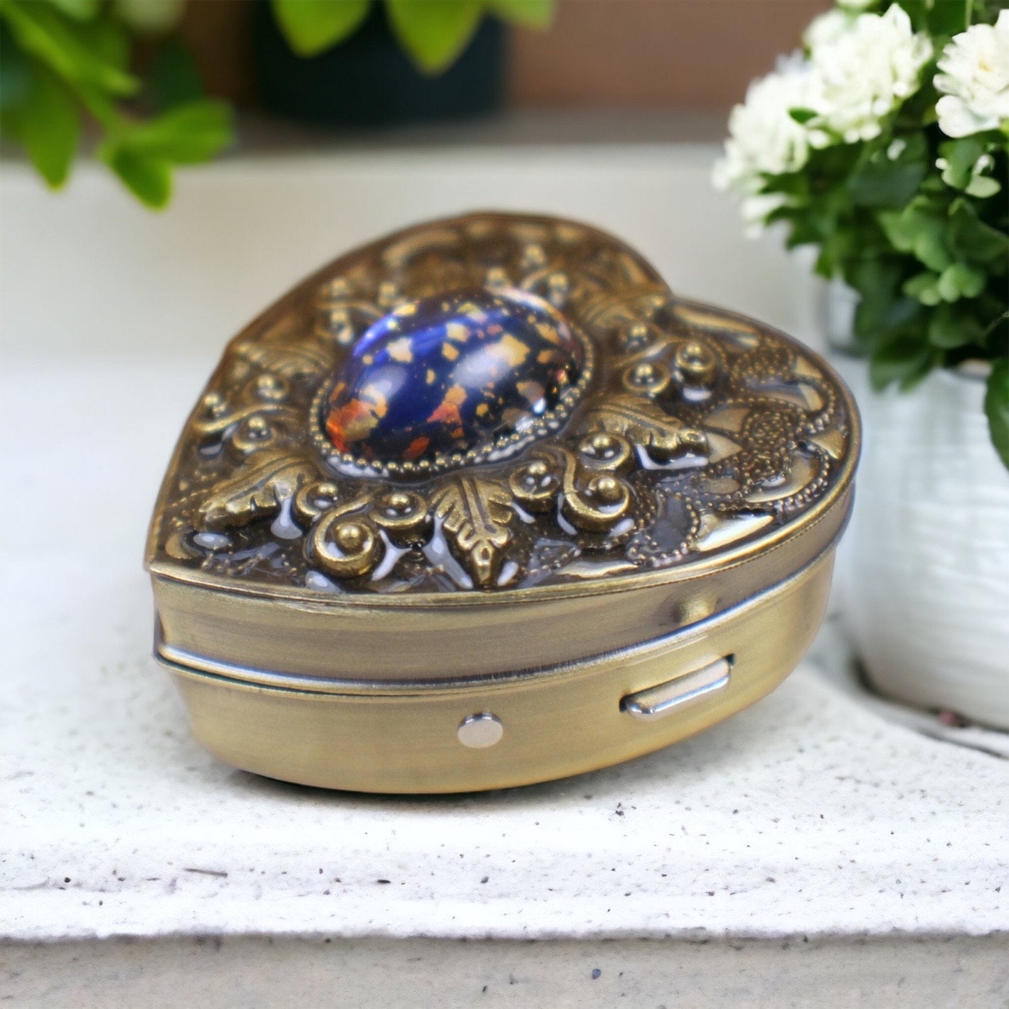 Aventurine quartz music box locket – Char's Favorite Things