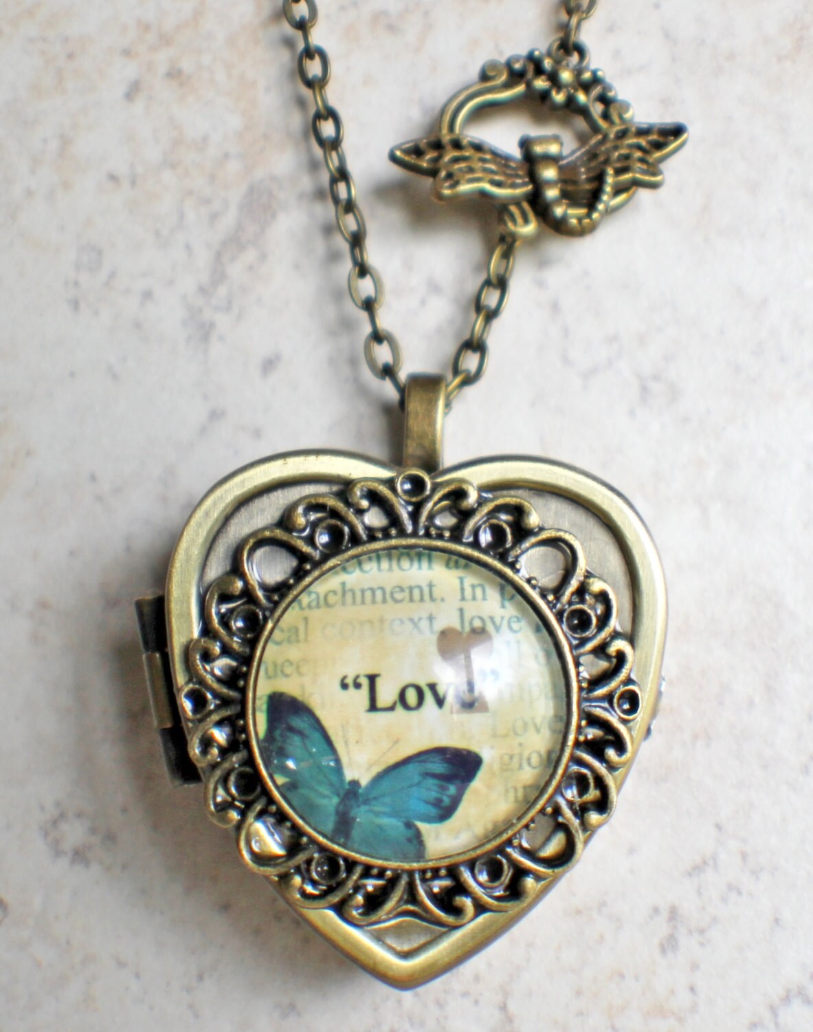 Music Box Locket Heart Shaped Locket With Music Box Inside Etsy