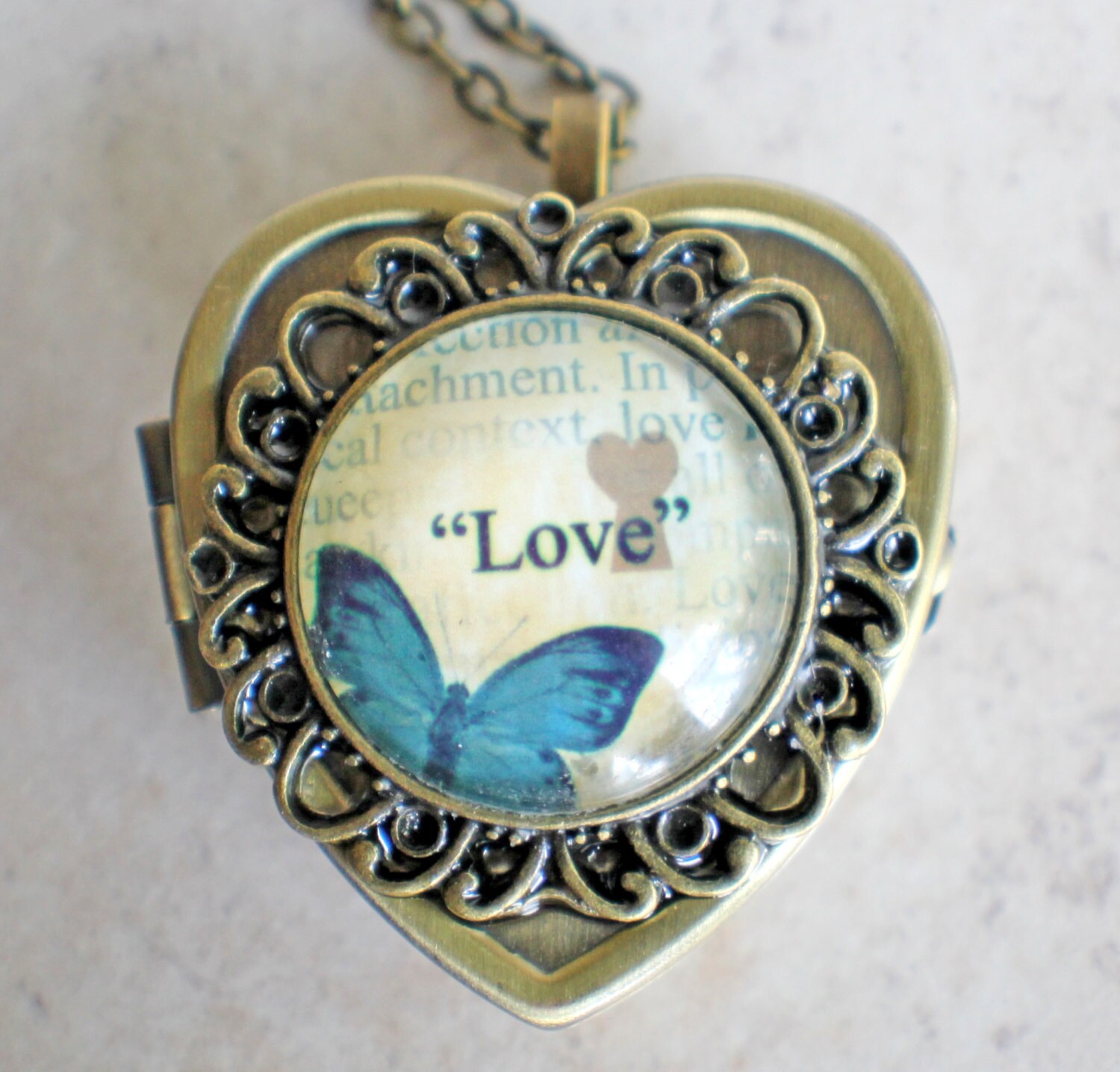 Music Box Locket Heart Shaped Locket With Music Box Inside Etsy