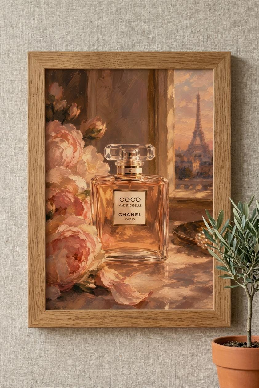 【アメリカで購入】Coco Mademoiselle キャンバスアート Coco Mademoiselle Print - Etsy