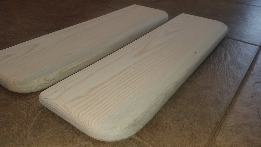 2 Blue Stained Pine Shelves 60 Etsy