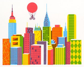 New York, Original Screenprint