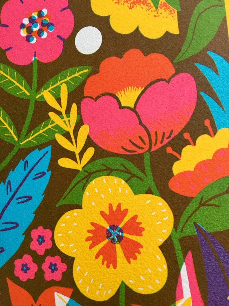 Flowery Loft, Original Screenprint image 2