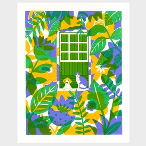 Looking Outside, Original Screenprint image 2