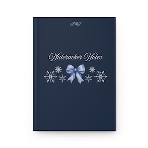 Diário de capa dura Marie Nutcracker Notes JMJ | Caderno de Natal para bailarinos
